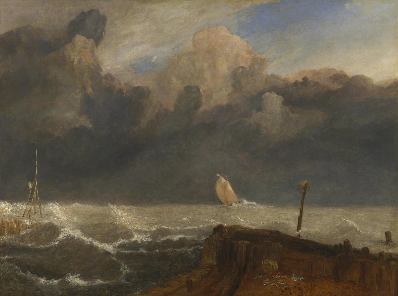 Dramatic Seascape Sailboat Wall Art