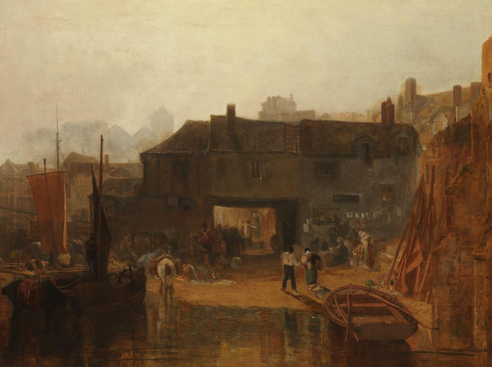 Vintage Harbour Scene Nautical Wall Art
