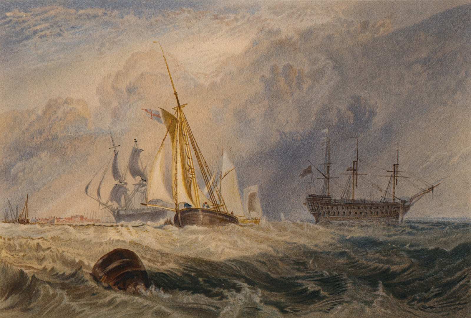 Nautical Seascape Ship Art Wall Art