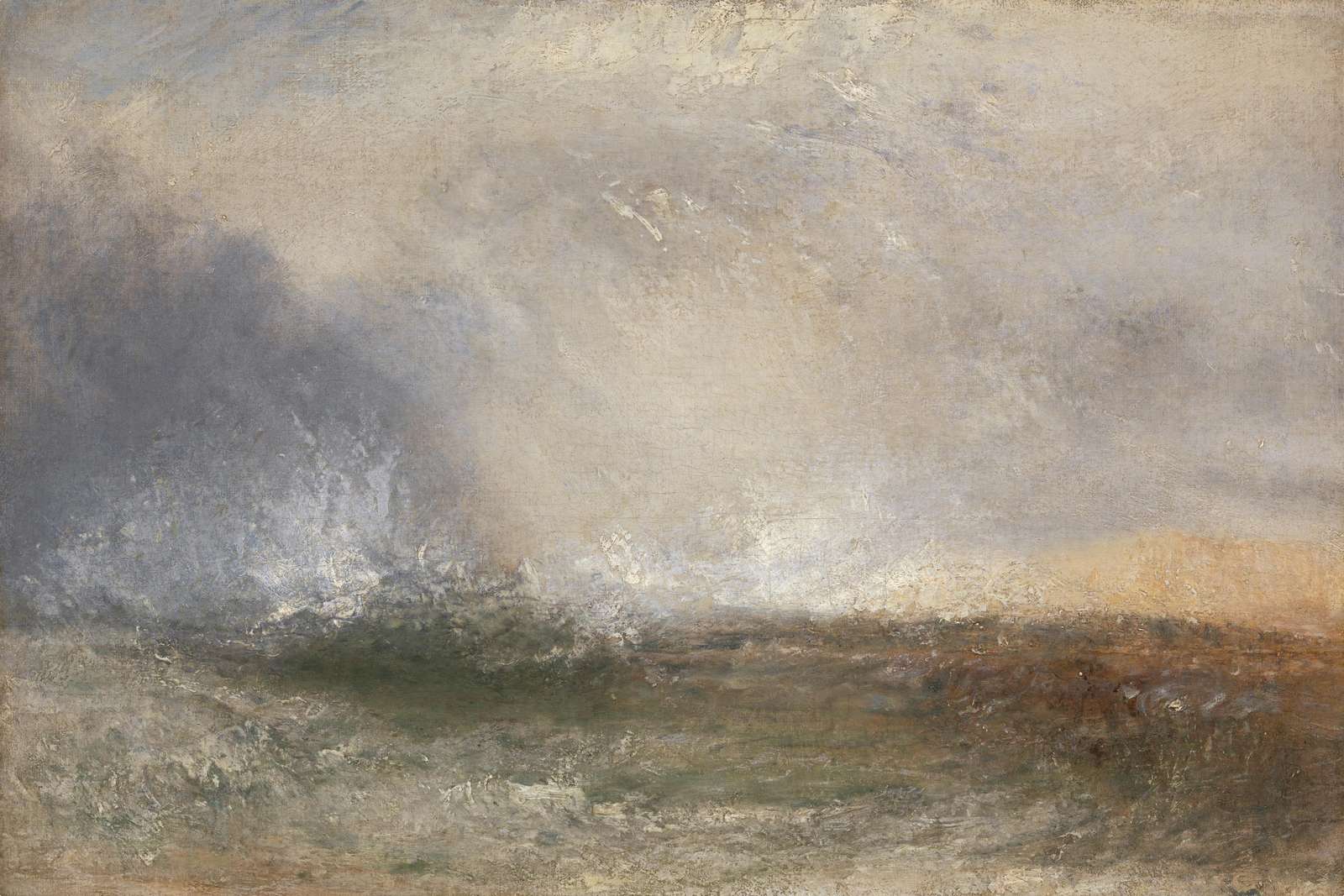 Abstract Stormy Seascape Impressionist Wall Art