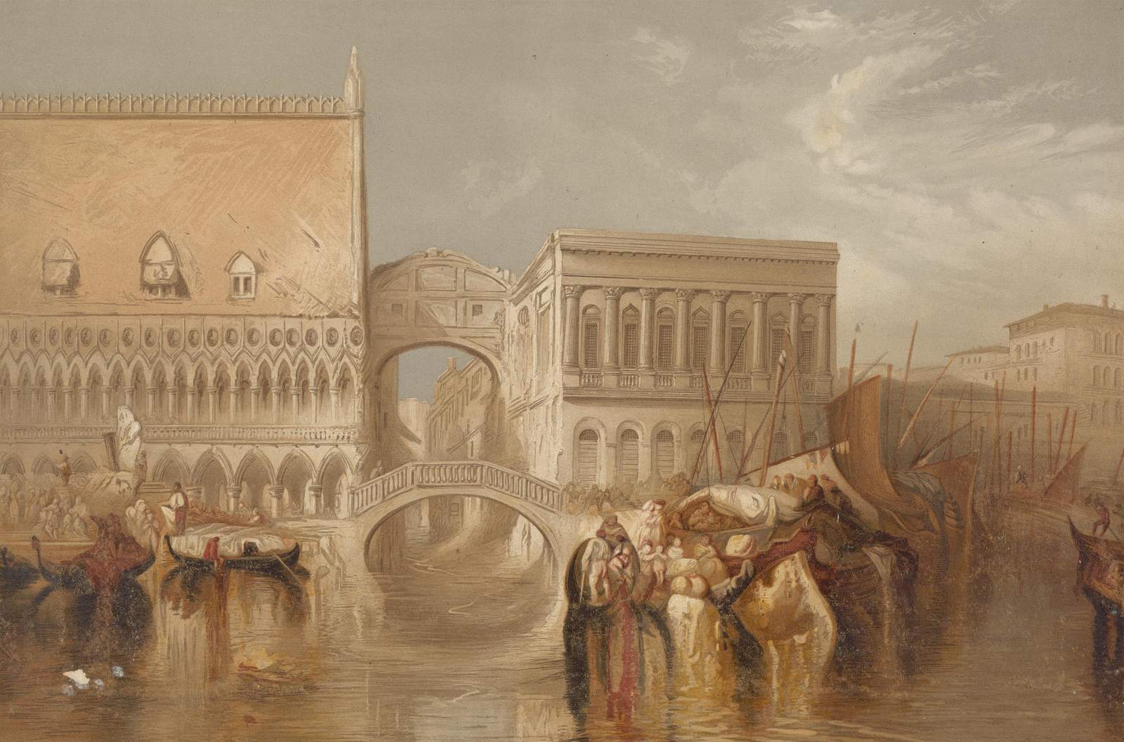 Venice Canal & Bridge of Sighs Wall Art