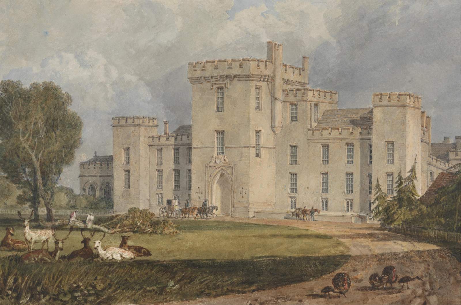 Elegant Castle Landscape Fine Art Wall Art