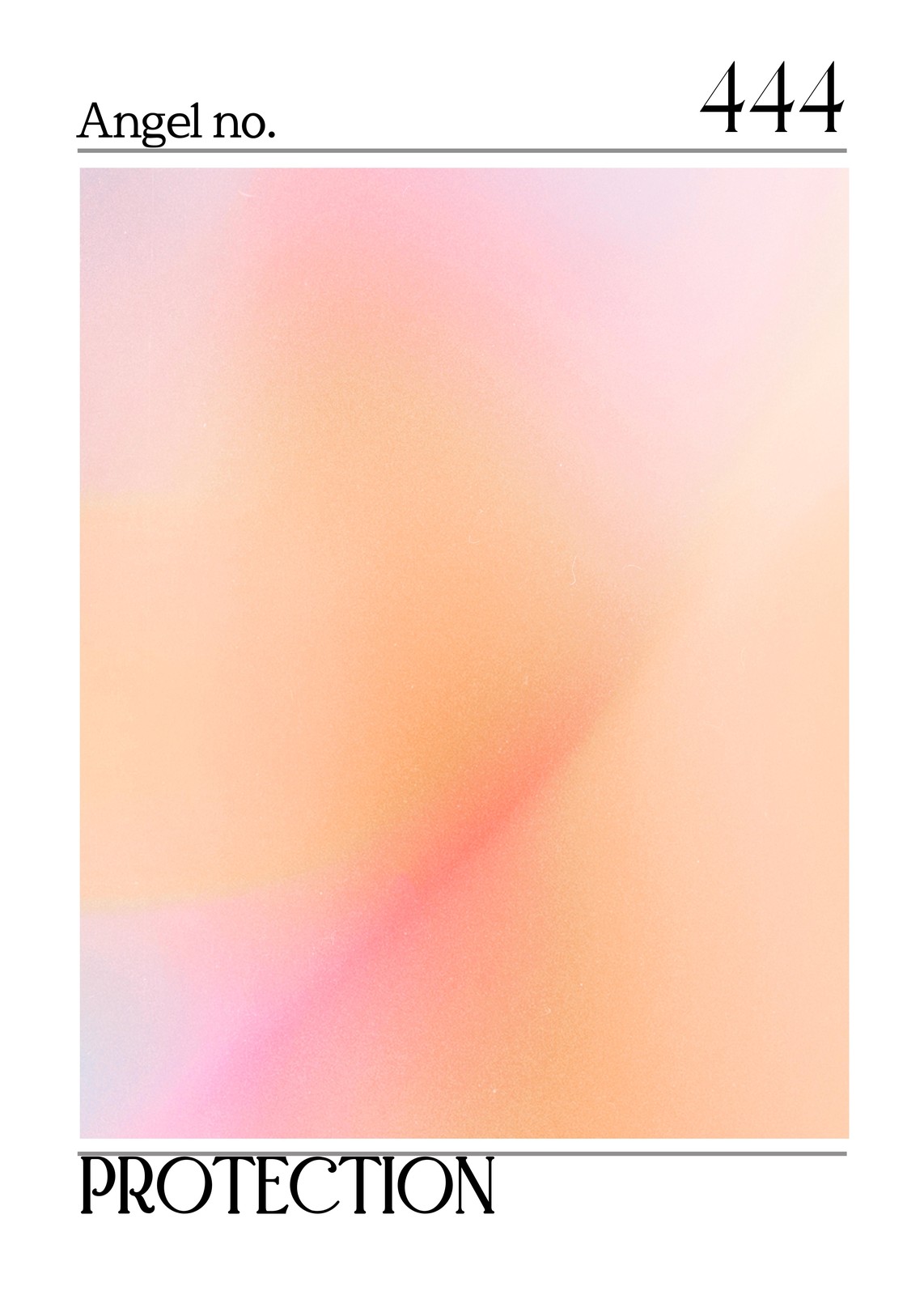 Angel 444 Protection Aura Gradient Wall Art