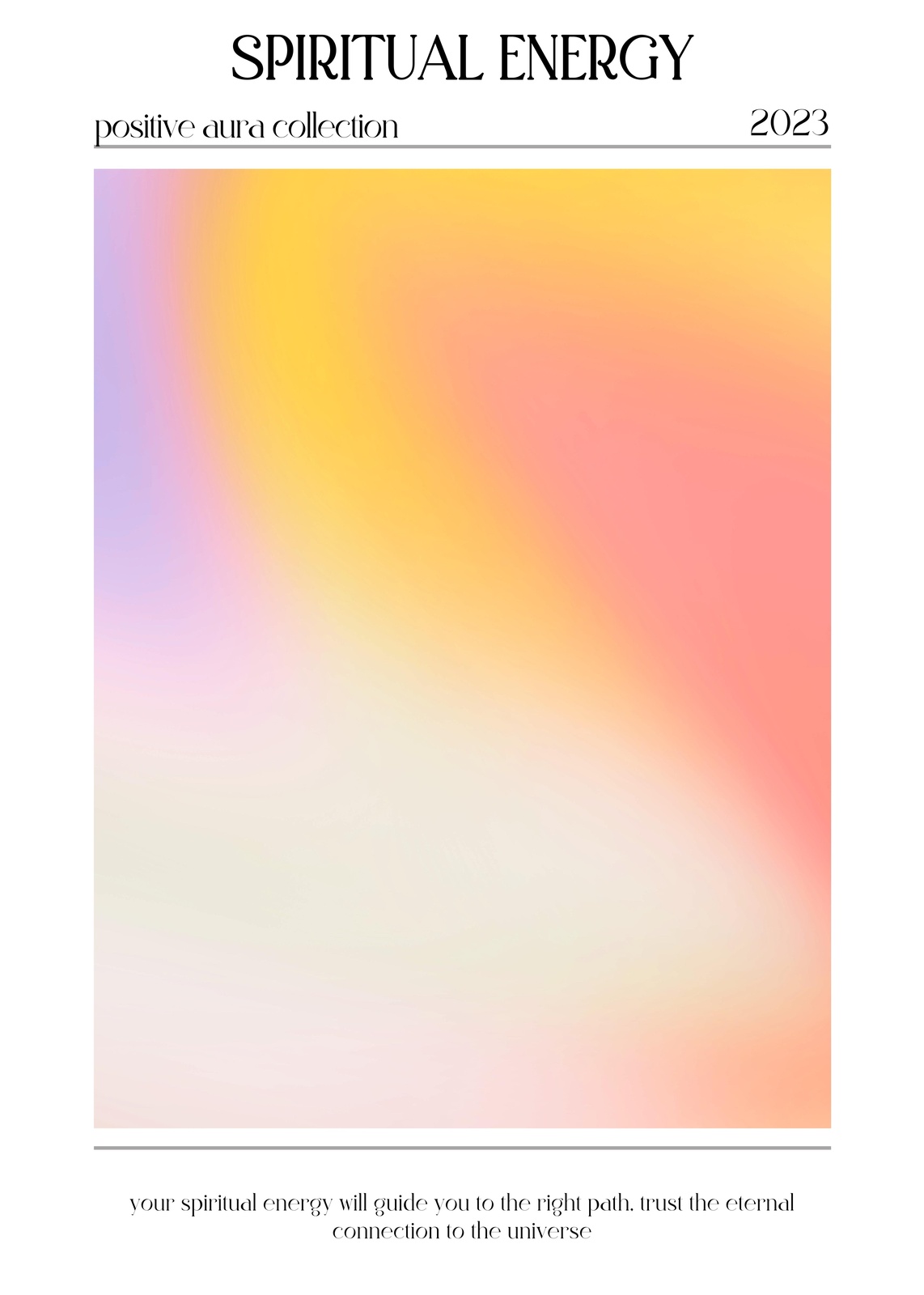 Spiritual Aura Gradient Wall Art