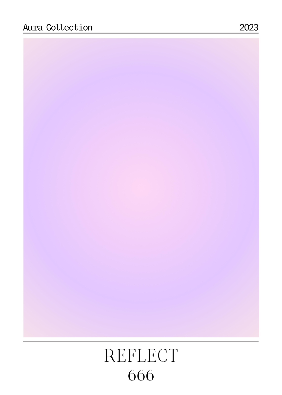 Serene Gradient Aura "REFLECT" Wall Art