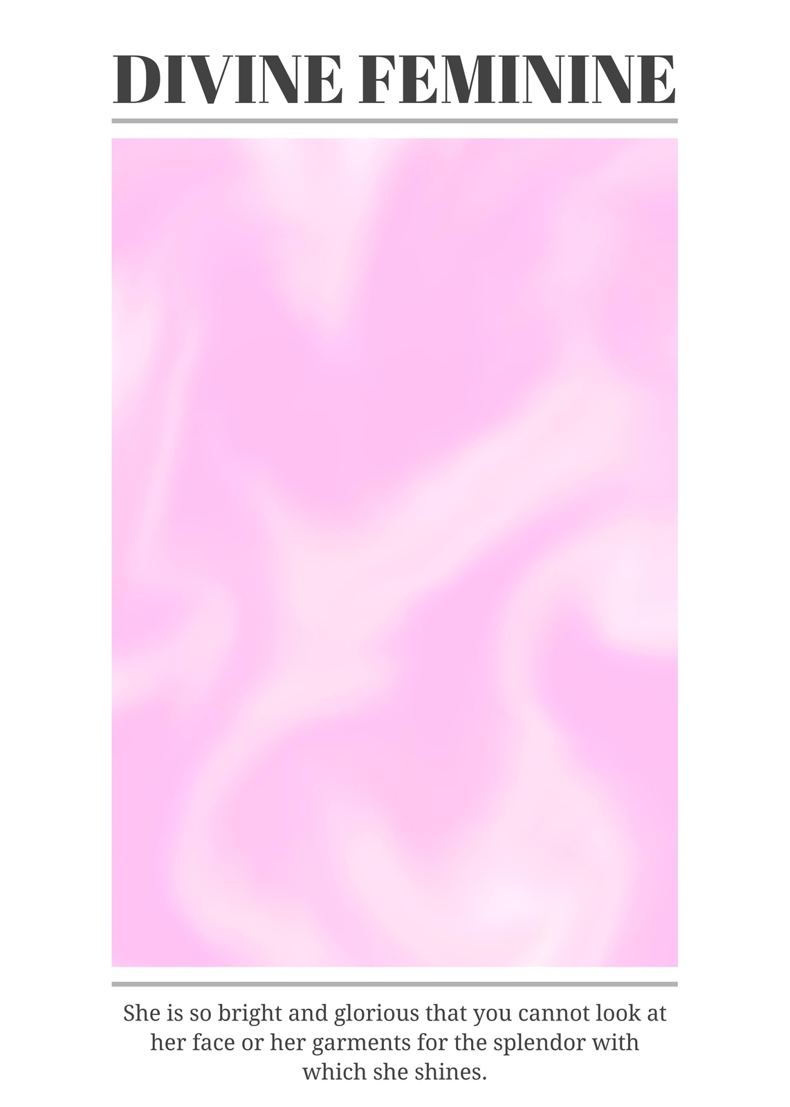 Divine Feminine Pink Swirl Wall Art