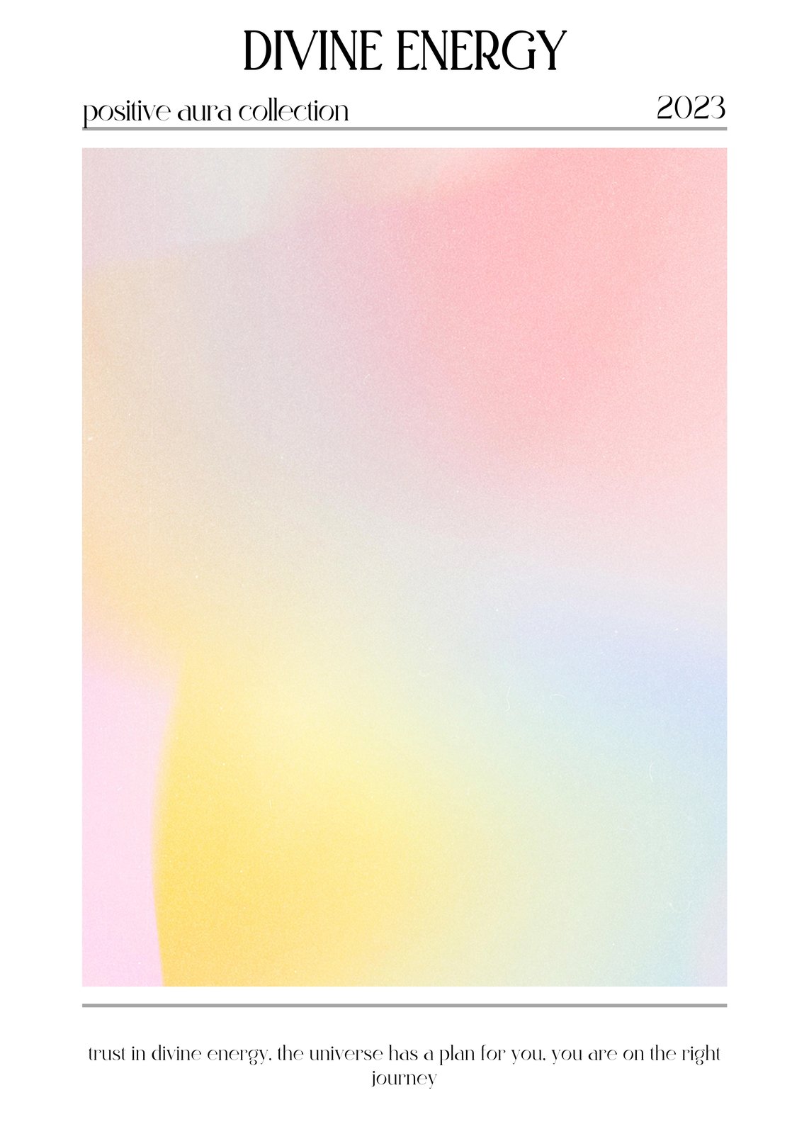 Divine Energy Aura Gradient Wall Art