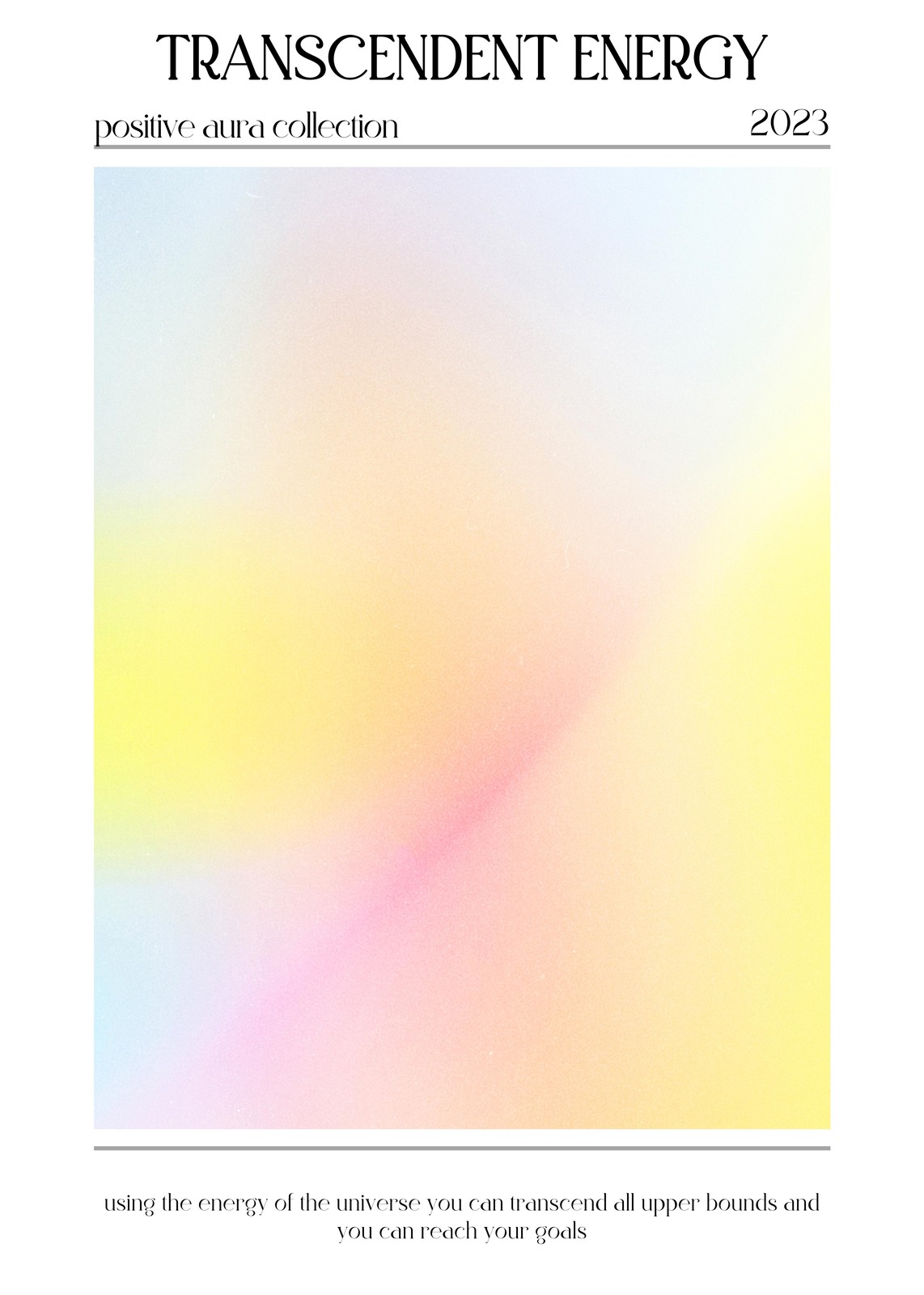 Transcendent Energy Aura Gradient Wall Art