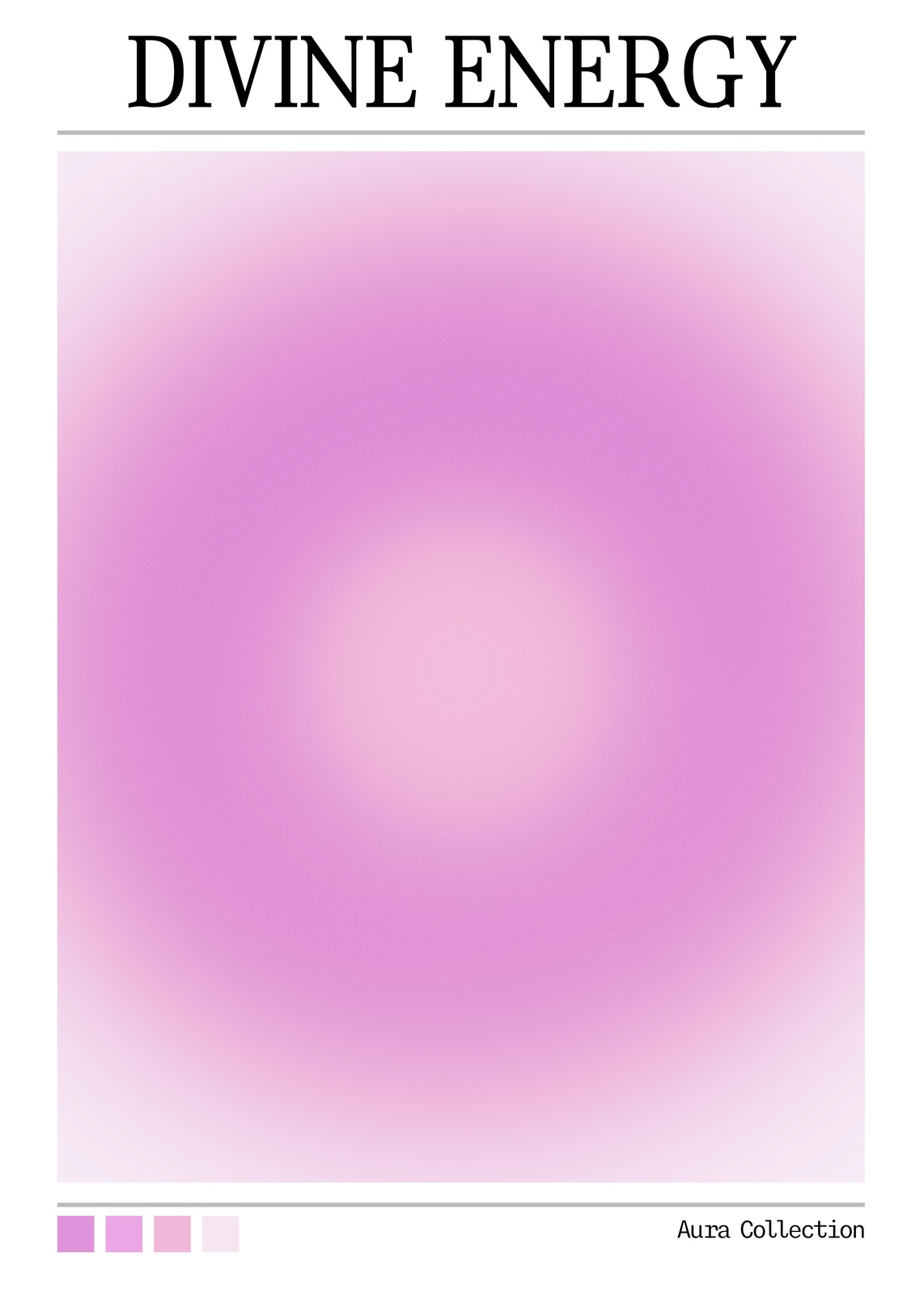 Divine Energy Aura Gradient Wall Art