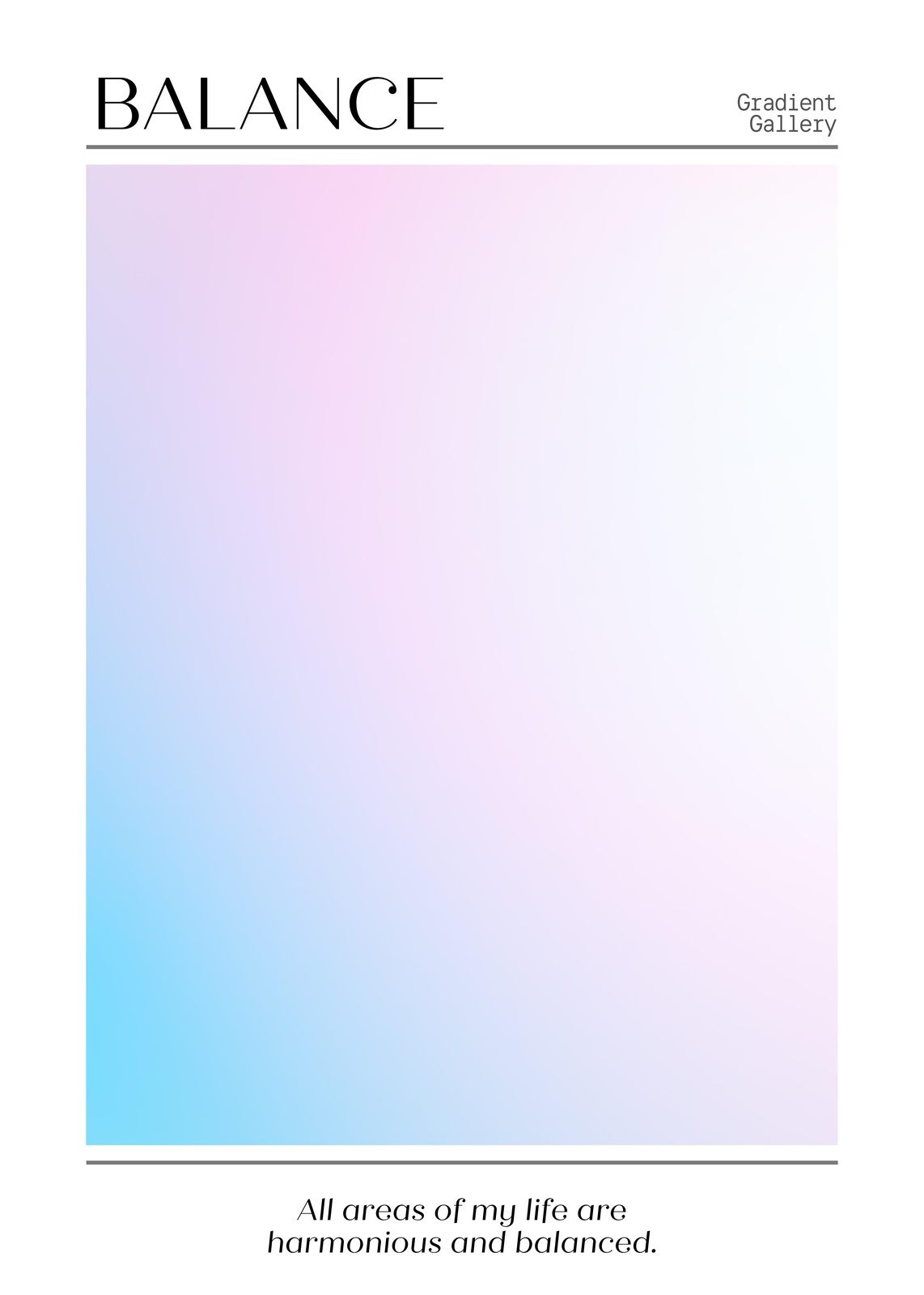 Serene Gradient Balance Wall Art