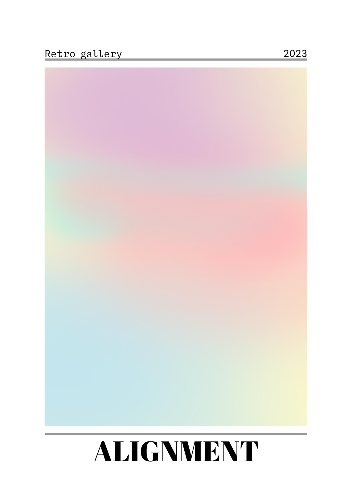 Soft Gradient Pastel Aesthetic Wall Art Wall Art