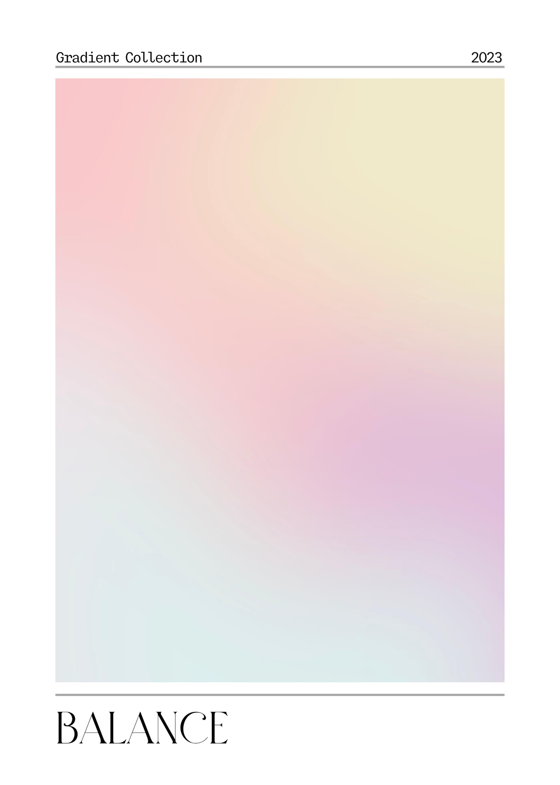 Soft Gradient Minimalist Wall Art Wall Art