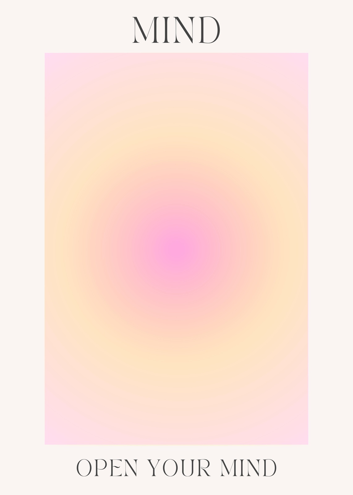 Mind Aura Gradient Boho Wall Art