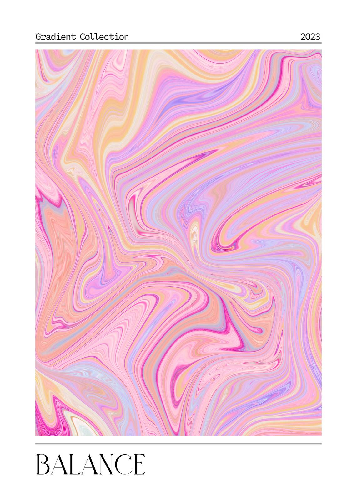 Pastel Swirl Gradient Wall Art Wall Art