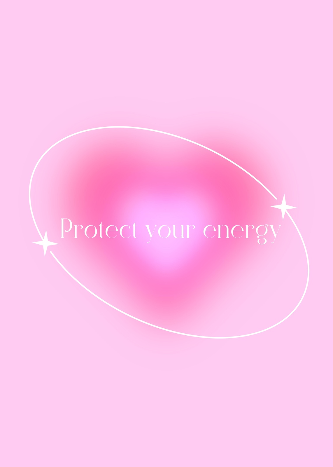 Protect Your Energy Aura Gradient Wall Art