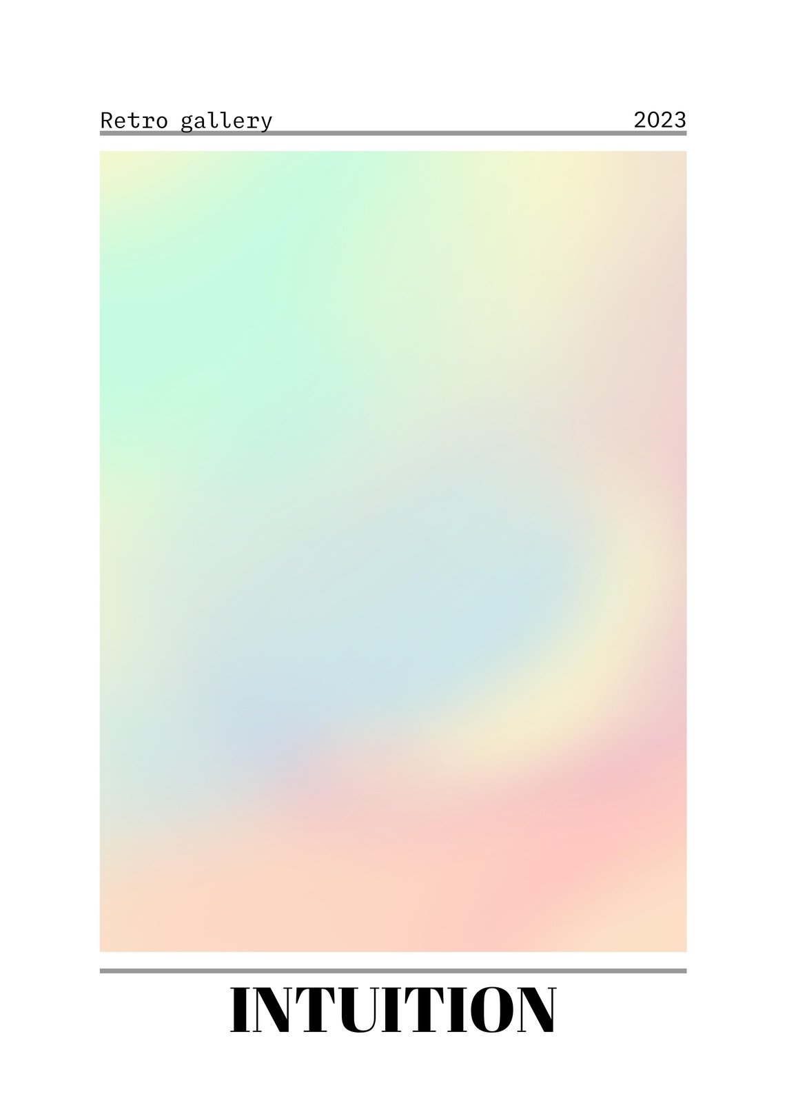Intuition Pastel Gradient Aura Wall Art
