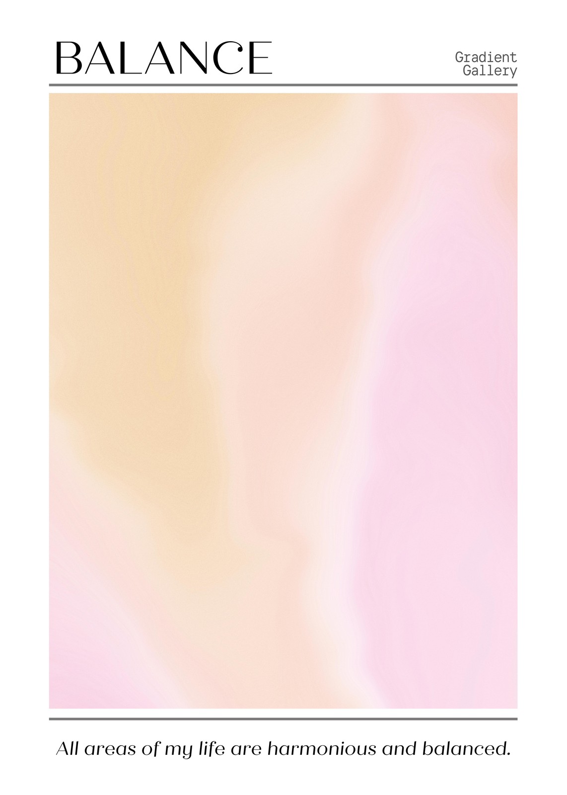 Serene Balance Gradient Wall Art