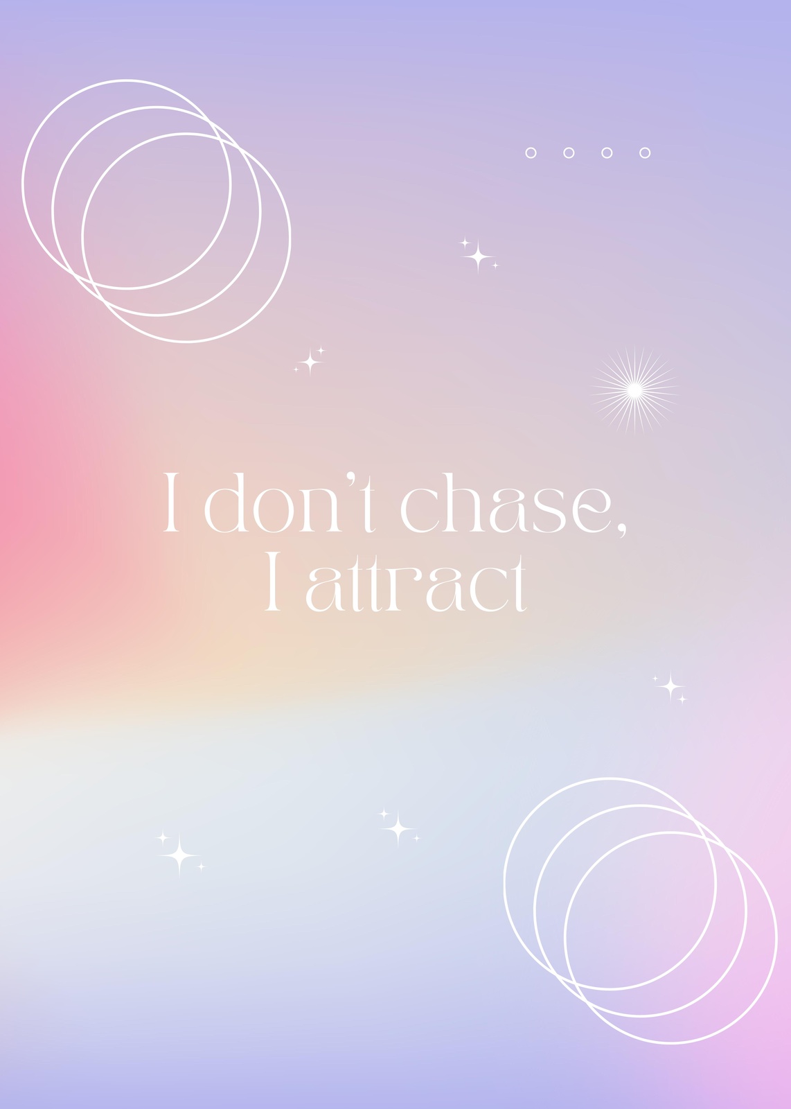 Manifestation Aura "I Attract" Wall Art
