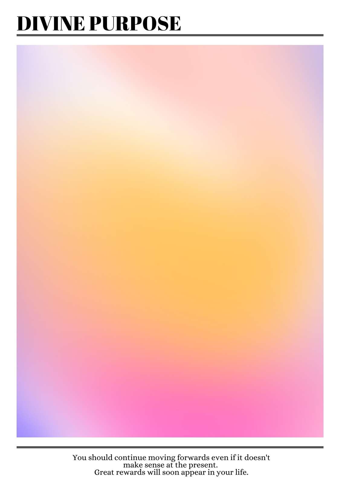Divine Purpose Gradient Aura Wall Art