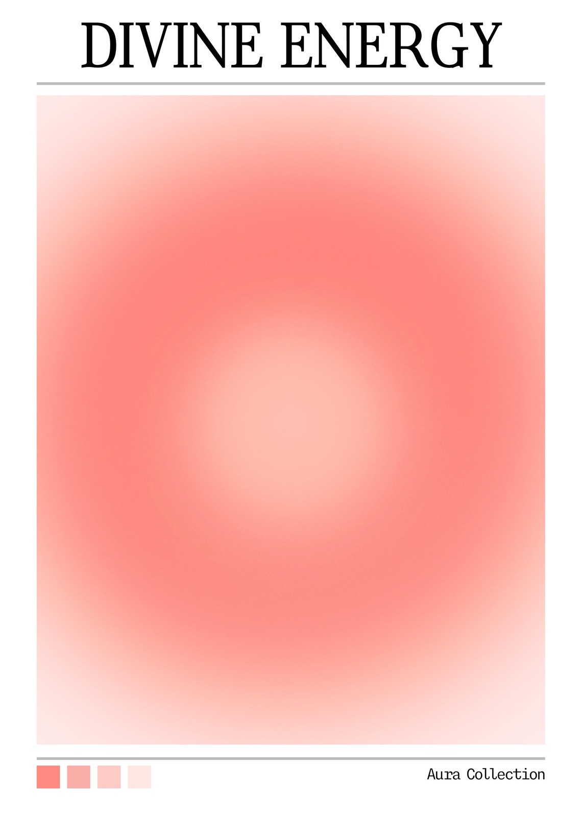 Divine Energy Aura Gradient Wall Art