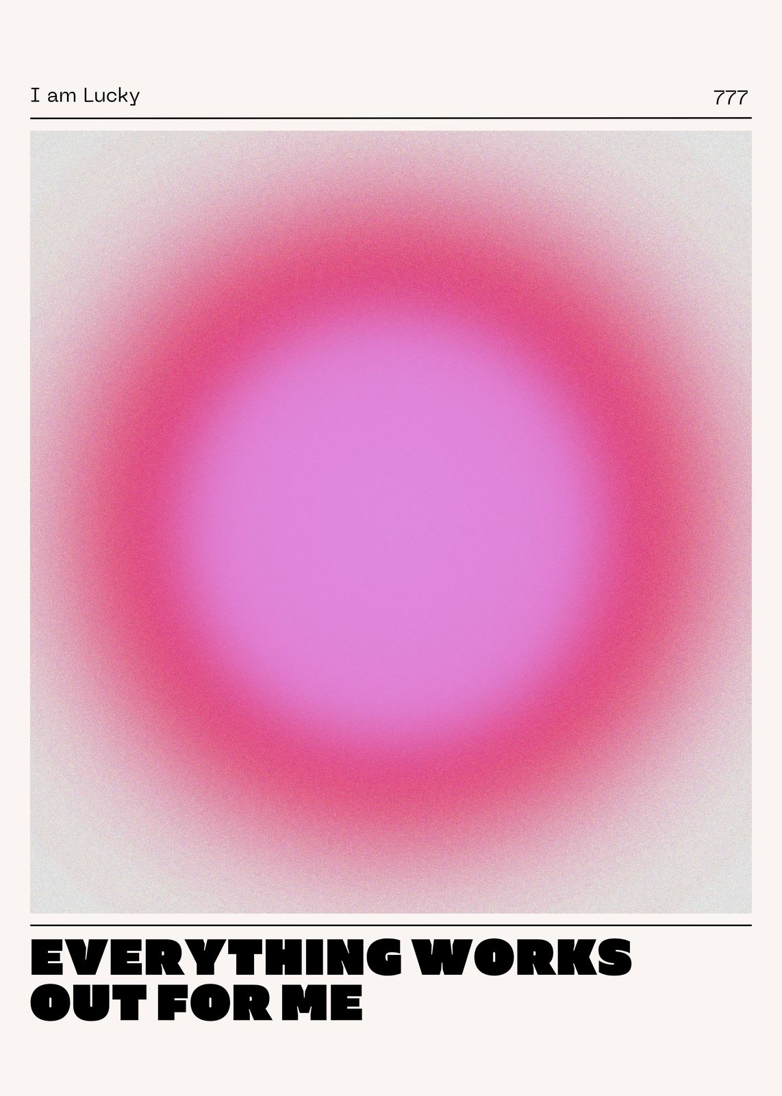 Aura Gradient "Everything Works Out" Wall Art
