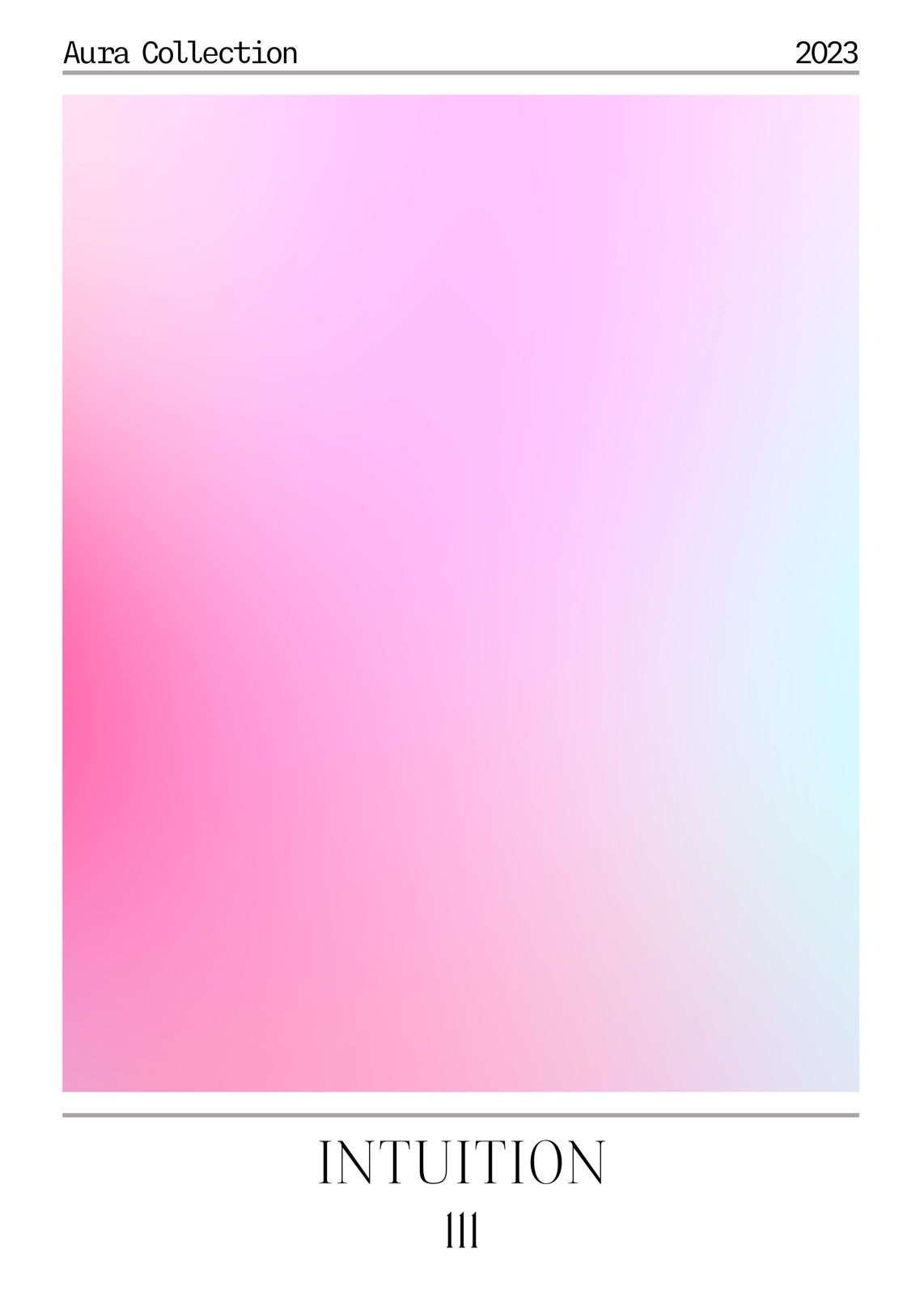 Intuition Aura Gradient Pink Sky Wall Art