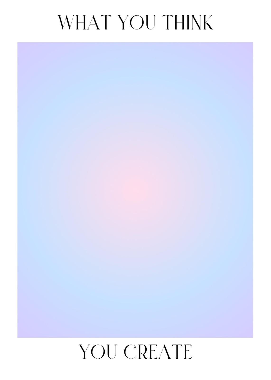 Mindful Gradient "You Create" Wall Art