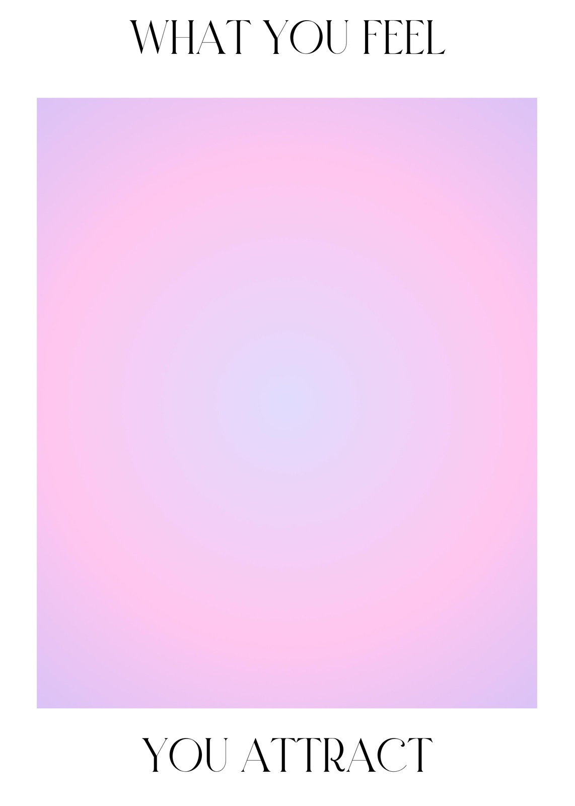 Aura Gradient 'What You Feel' Wall Art