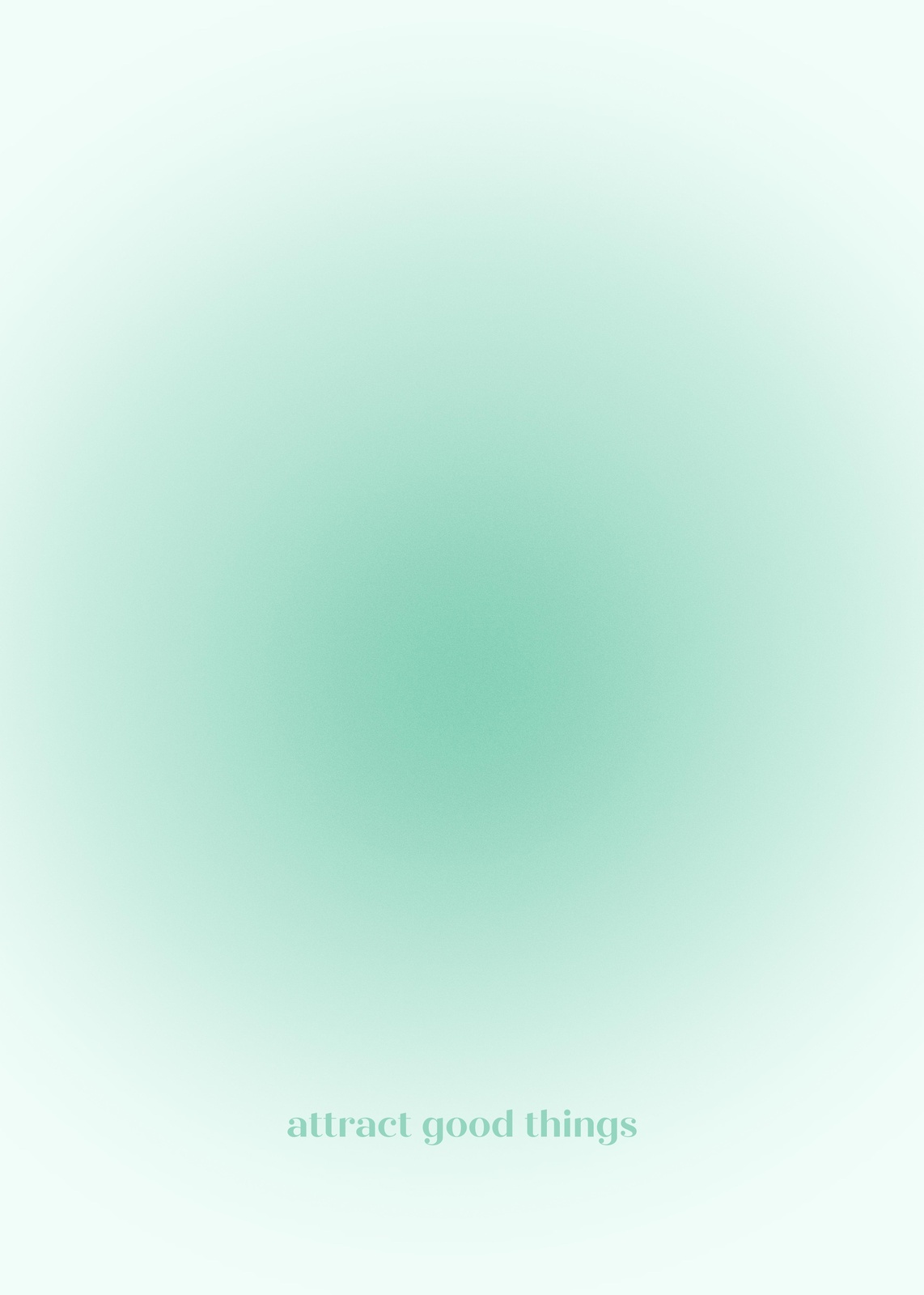Aura Gradient "Attract Good Things" Wall Art