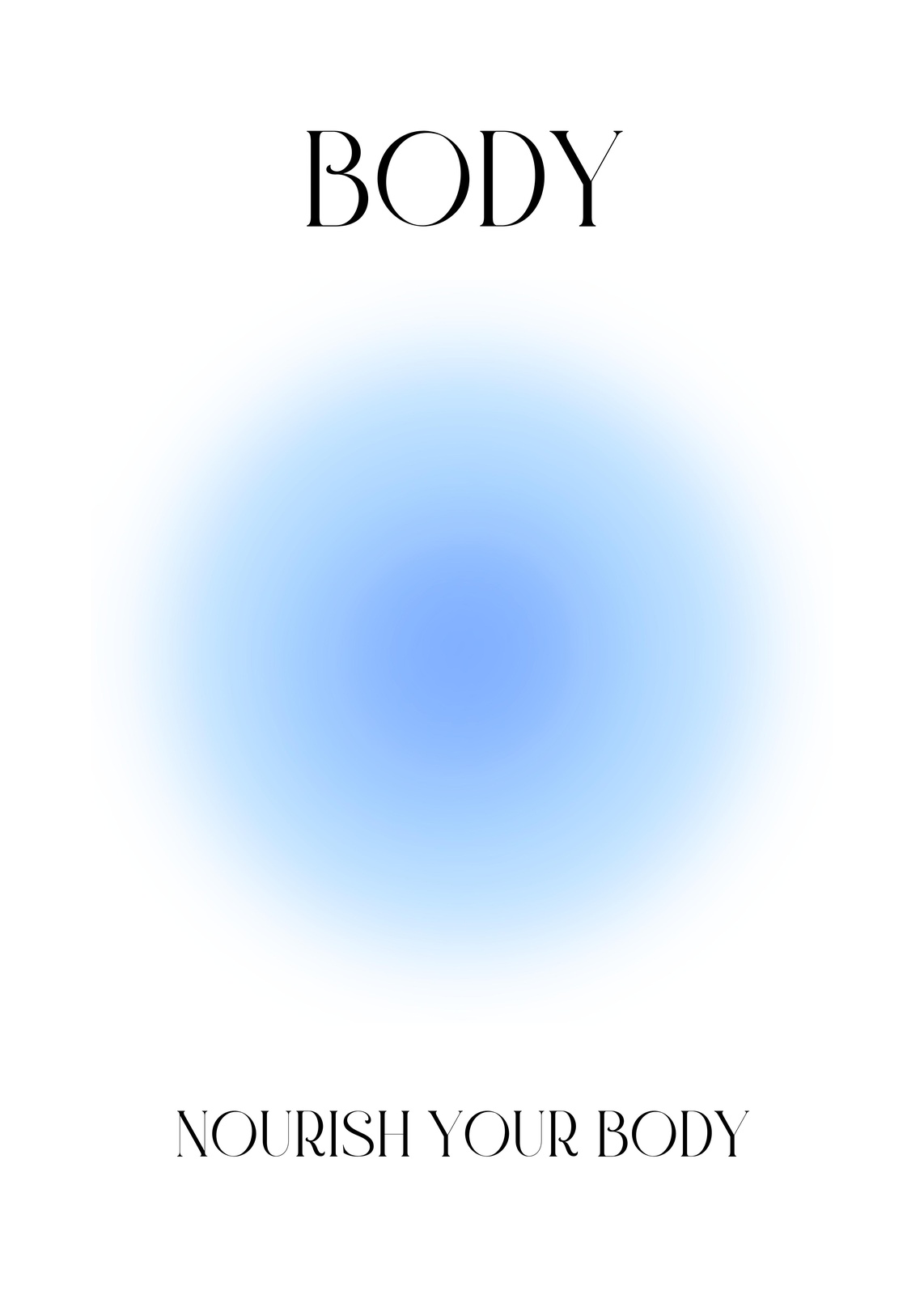 Calming Aura 'Nourish Your Body' Wall Art