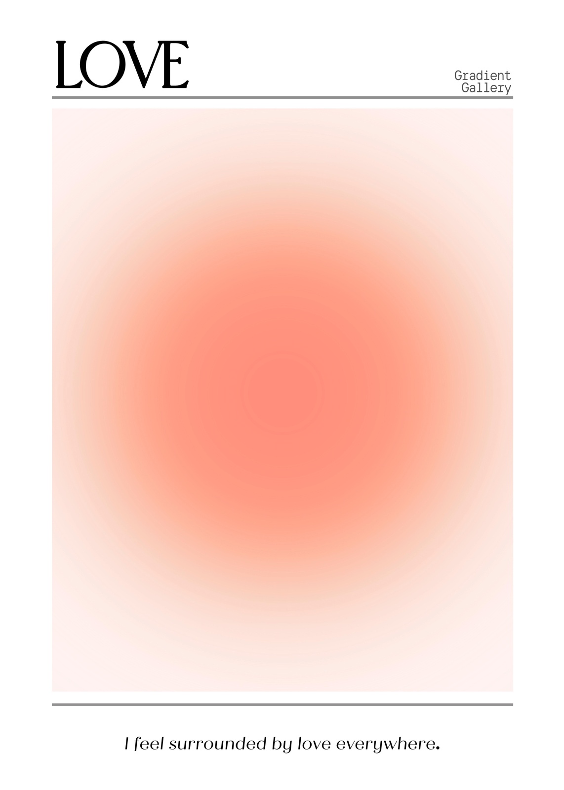 Soothing Ombre Aura Love Wall Art