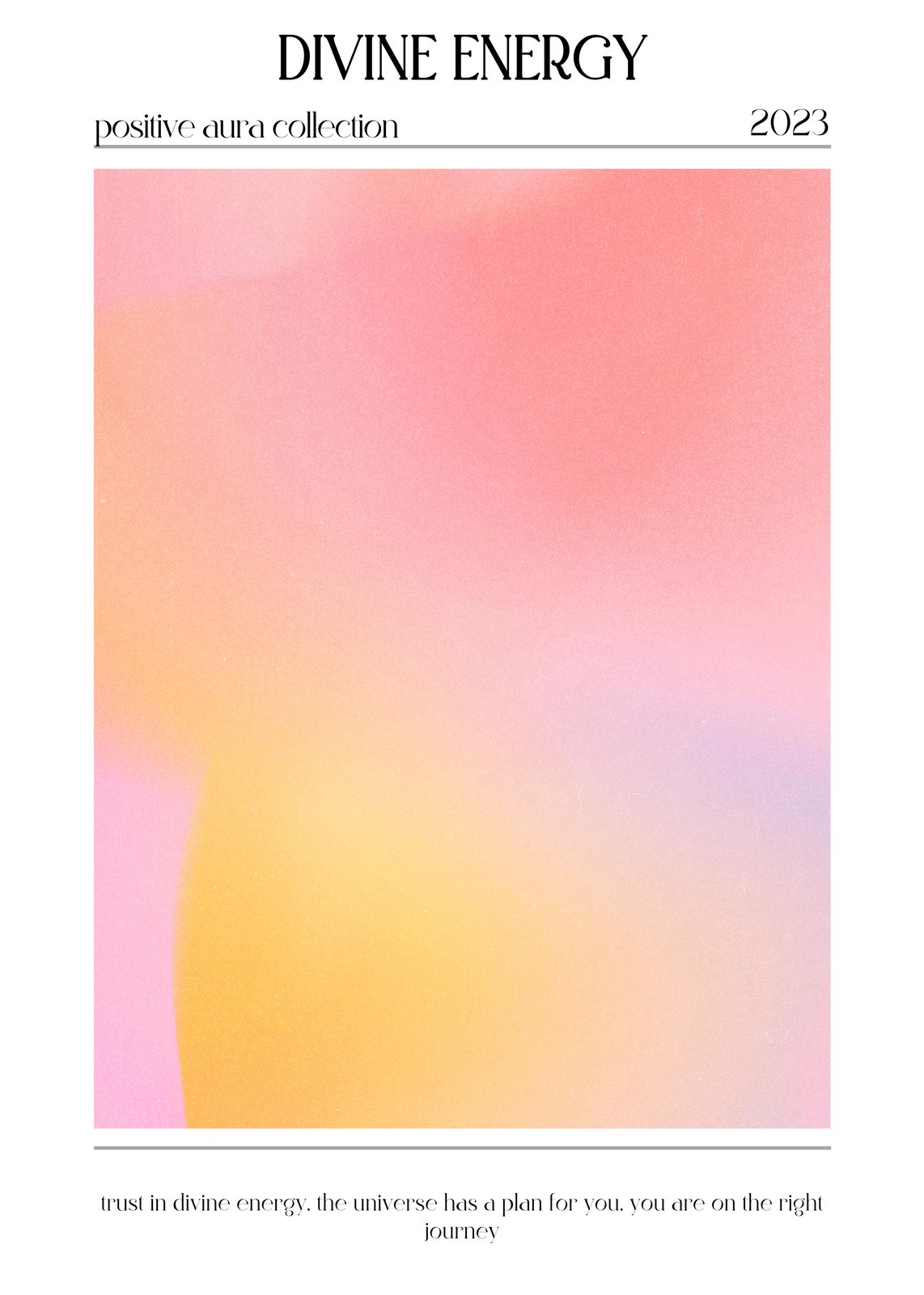 Divine Energy Aura Gradient Wall Art