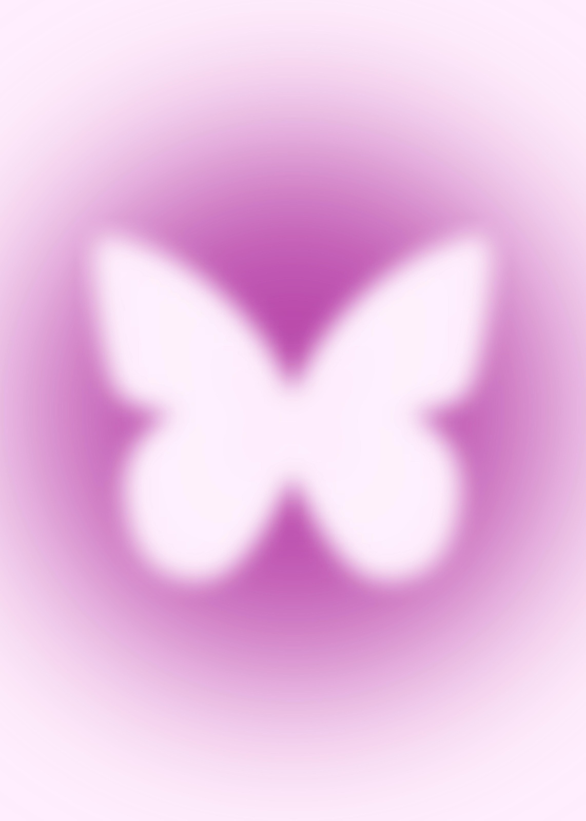 Dreamy Butterfly Aura Wall Art