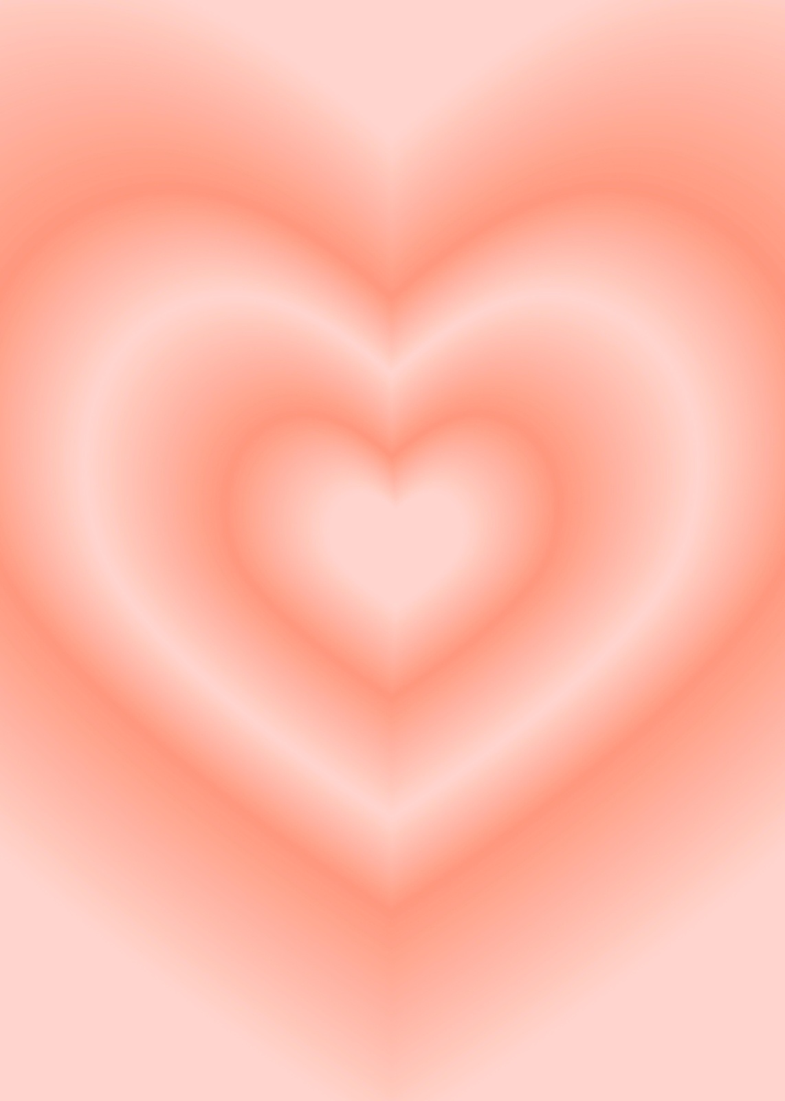 Gradient Heart Love Wall Art