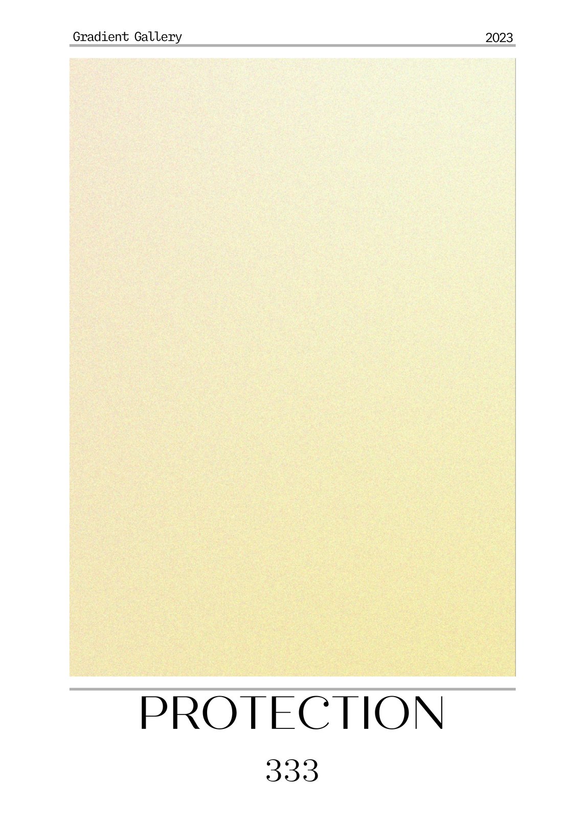 Soft Yellow Gradient "Protection" Wall Art
