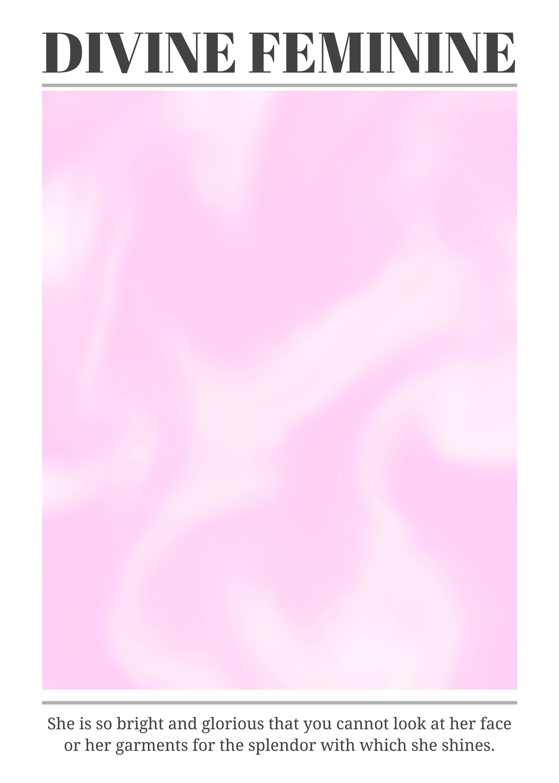 Divine Feminine Abstract Pink Wall Art