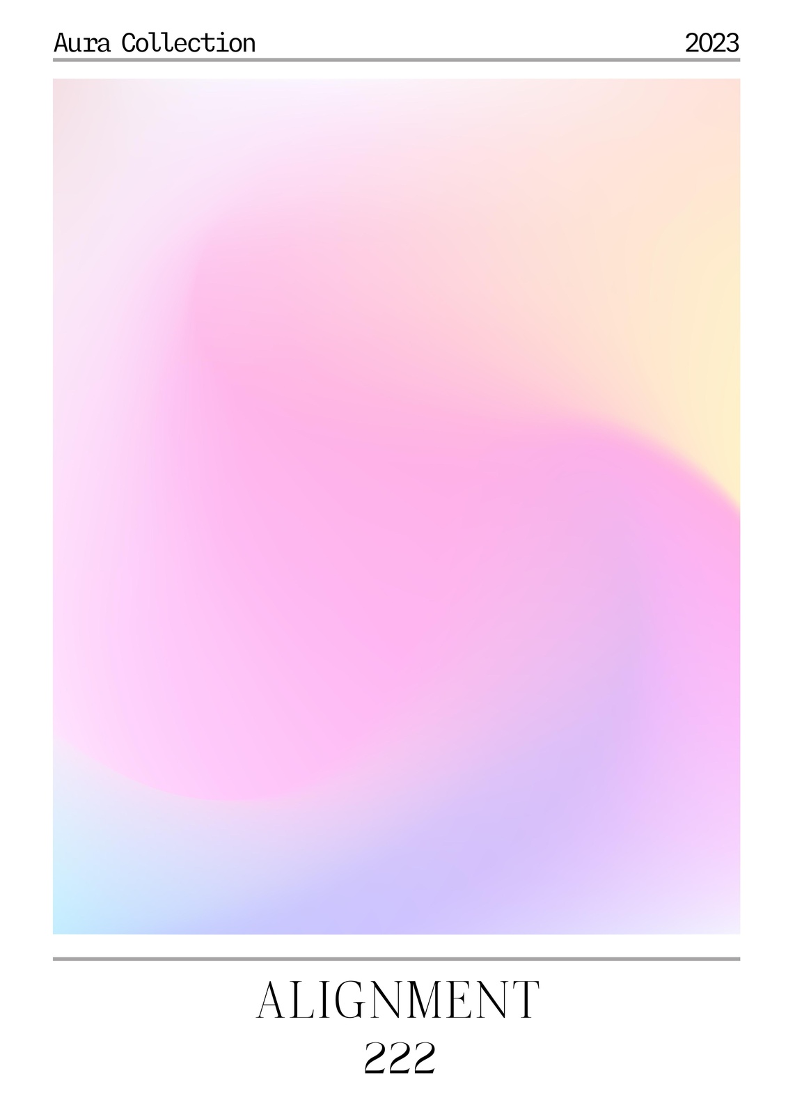 Pastel Gradient Aura Wall Art Wall Art
