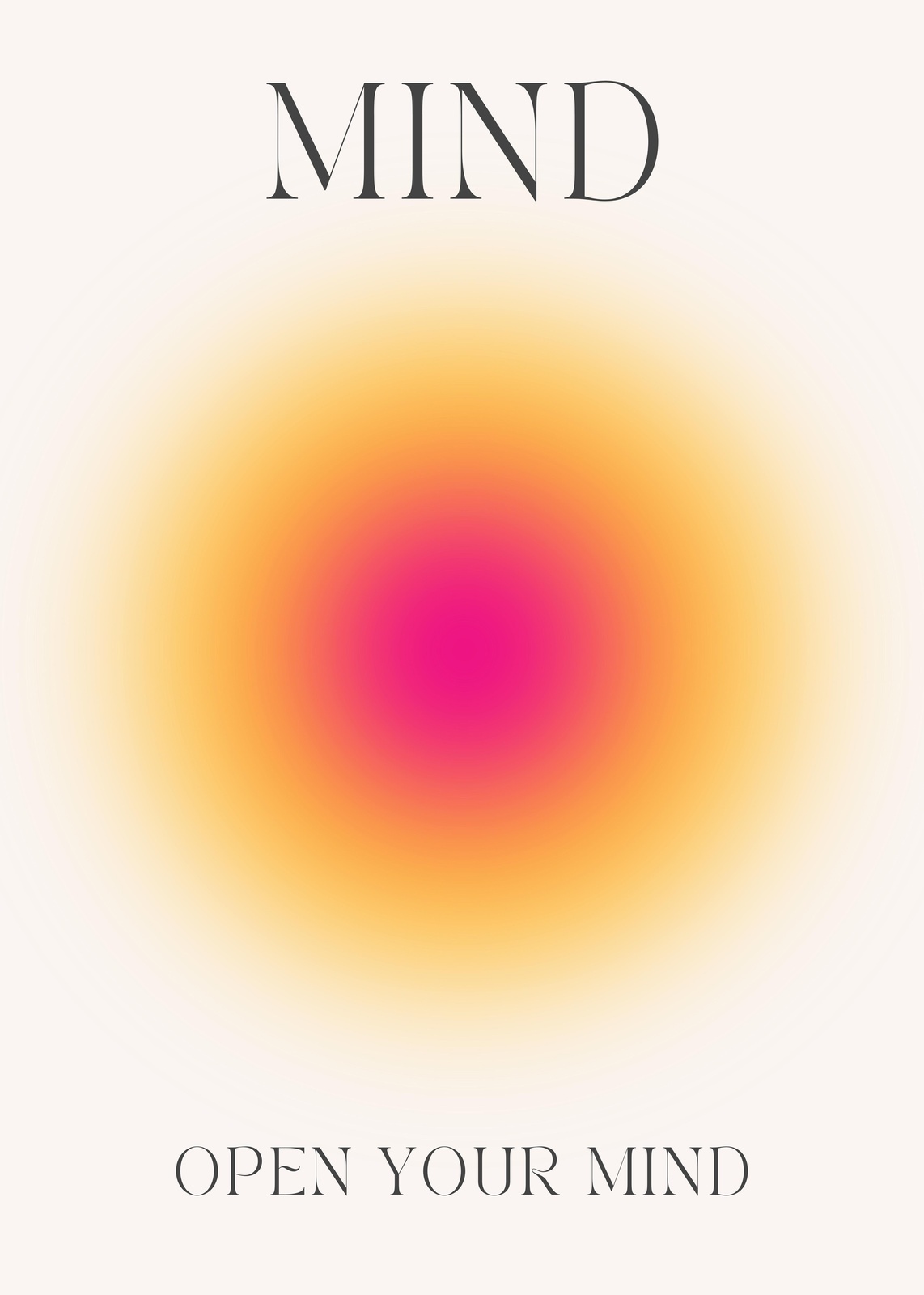 Mind Aura Gradient Wall Art for Modern Homes