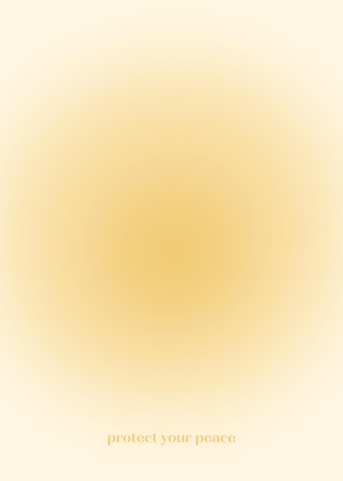 Aura Gradient Protect Your Peace Wall Art