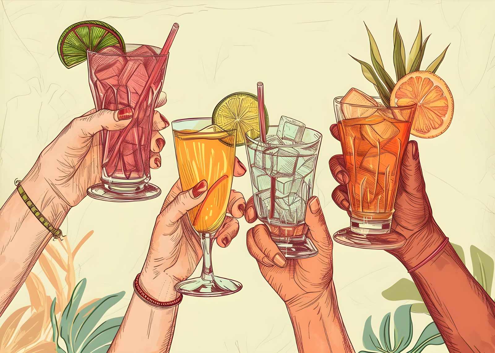 Cheers to Summer Vibes Wall Art