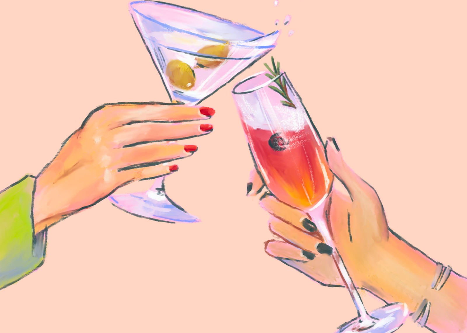 Cheers to Good Times Cocktail Wall Art