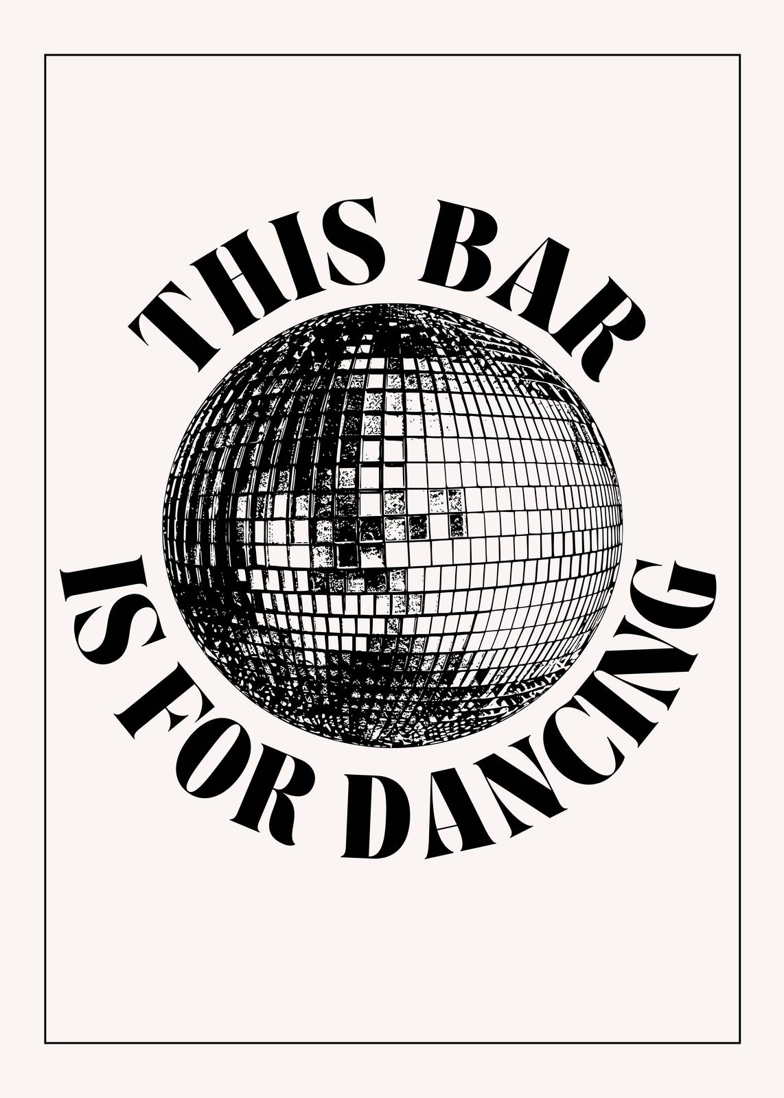 Disco Ball Party Vibes Wall Art