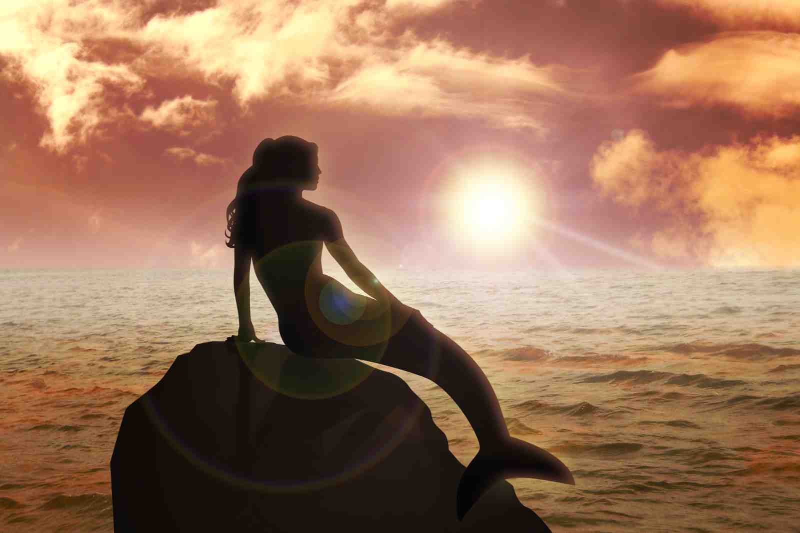 Enchanting Mermaid Sunset Wall Art
