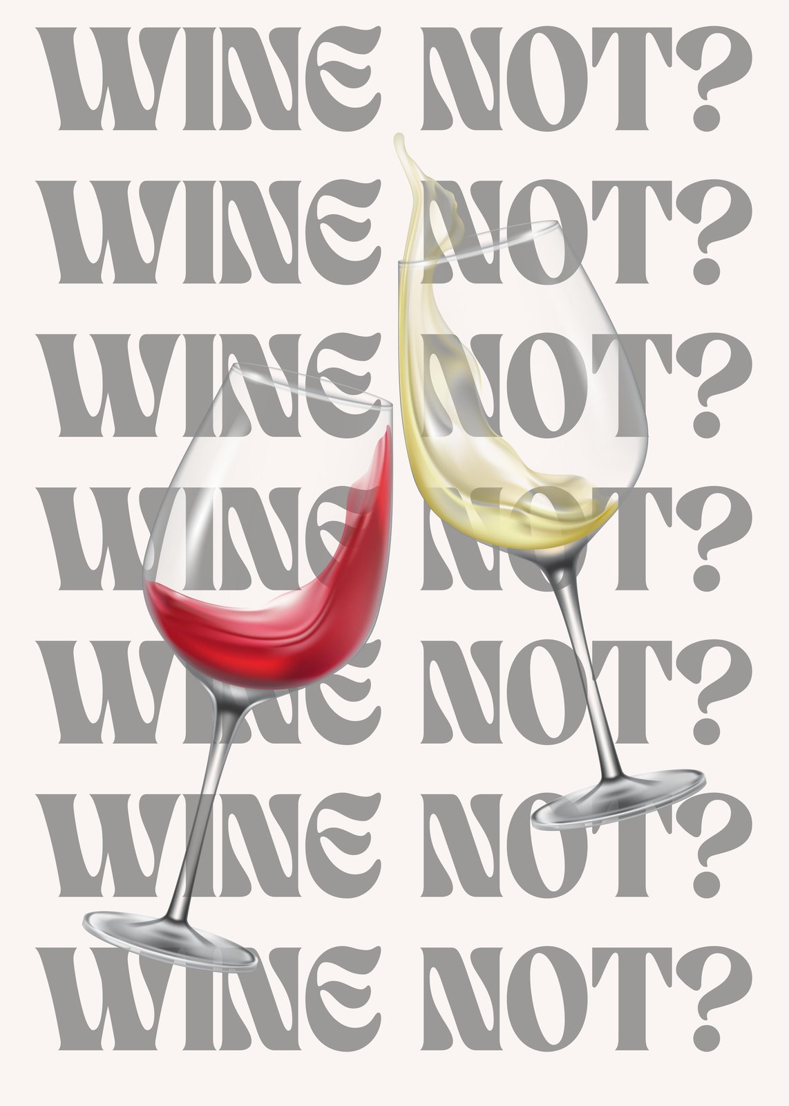 Wine Not? Red & White Wine Toast Wall Art
