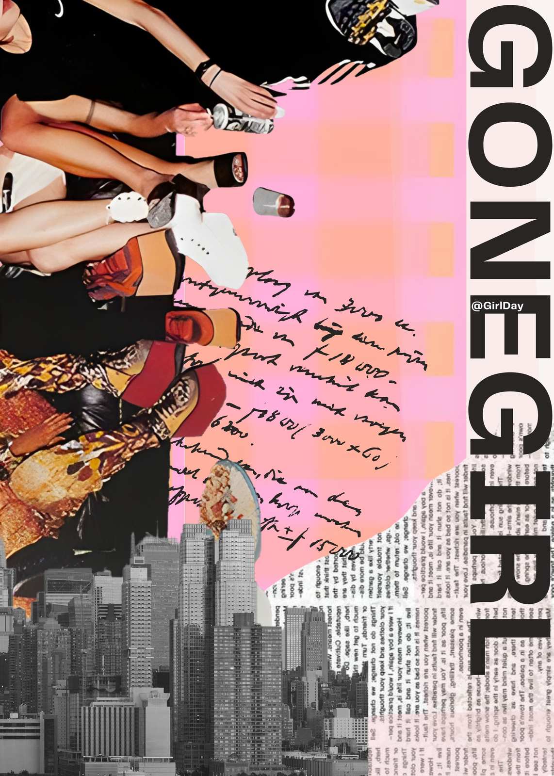 Gone Girl Bold Collage Wall Art