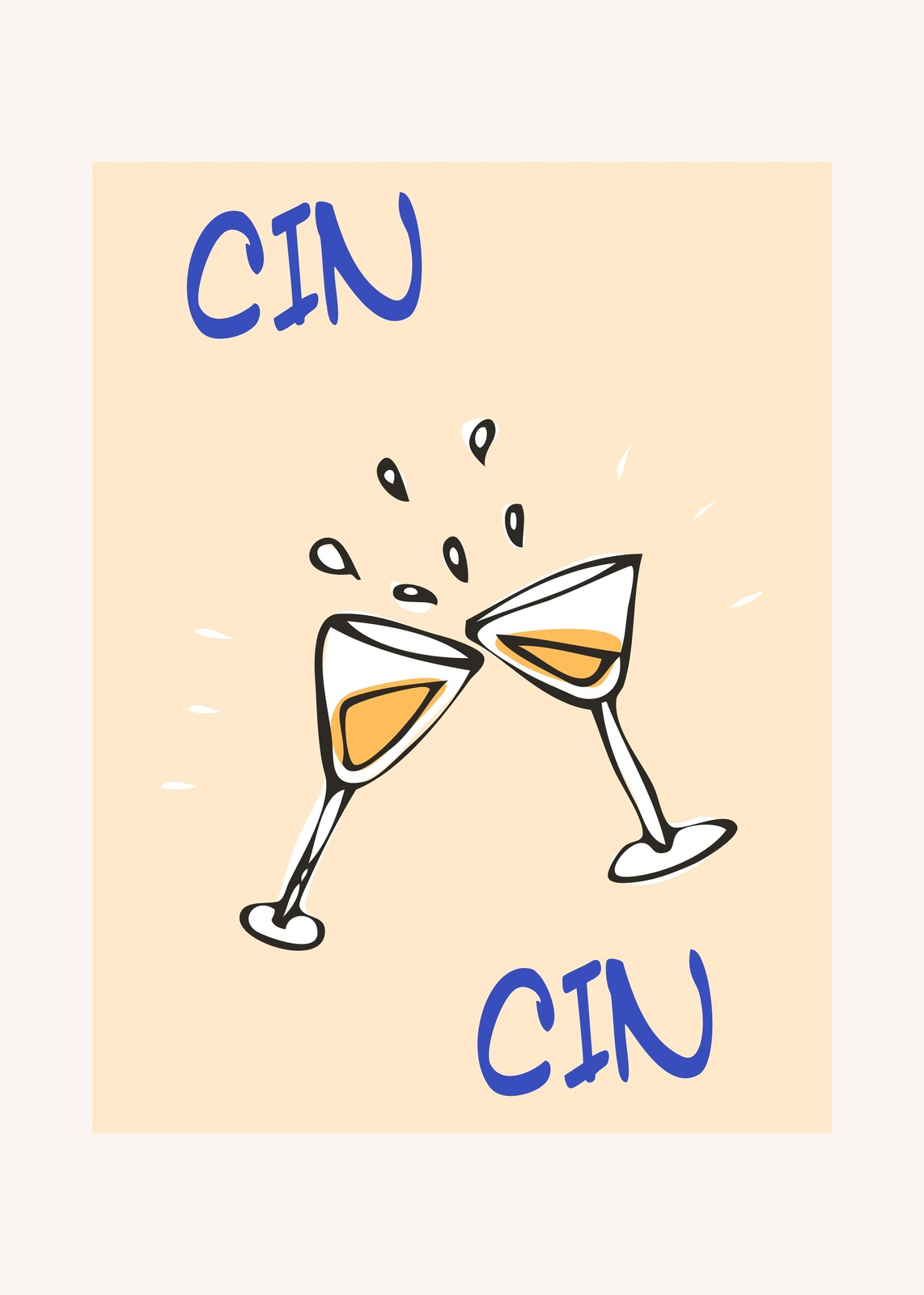 Cheers & Celebrate 'Cin Cin' Wall Art