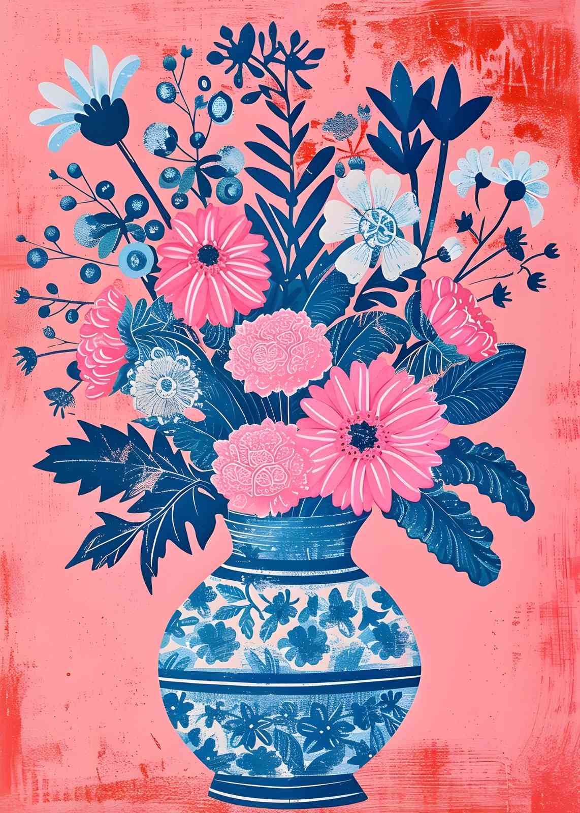 Vibrant Floral Bouquet Wall Art