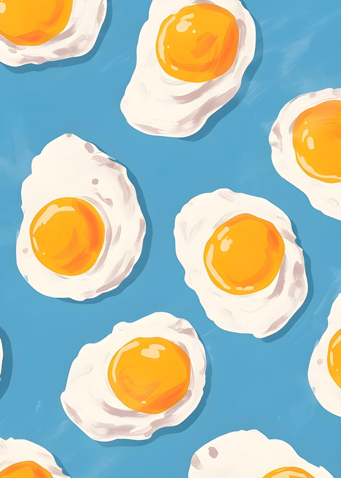 Sunny Side Up Egg Art | Kitchen Wall Decor Wall Art