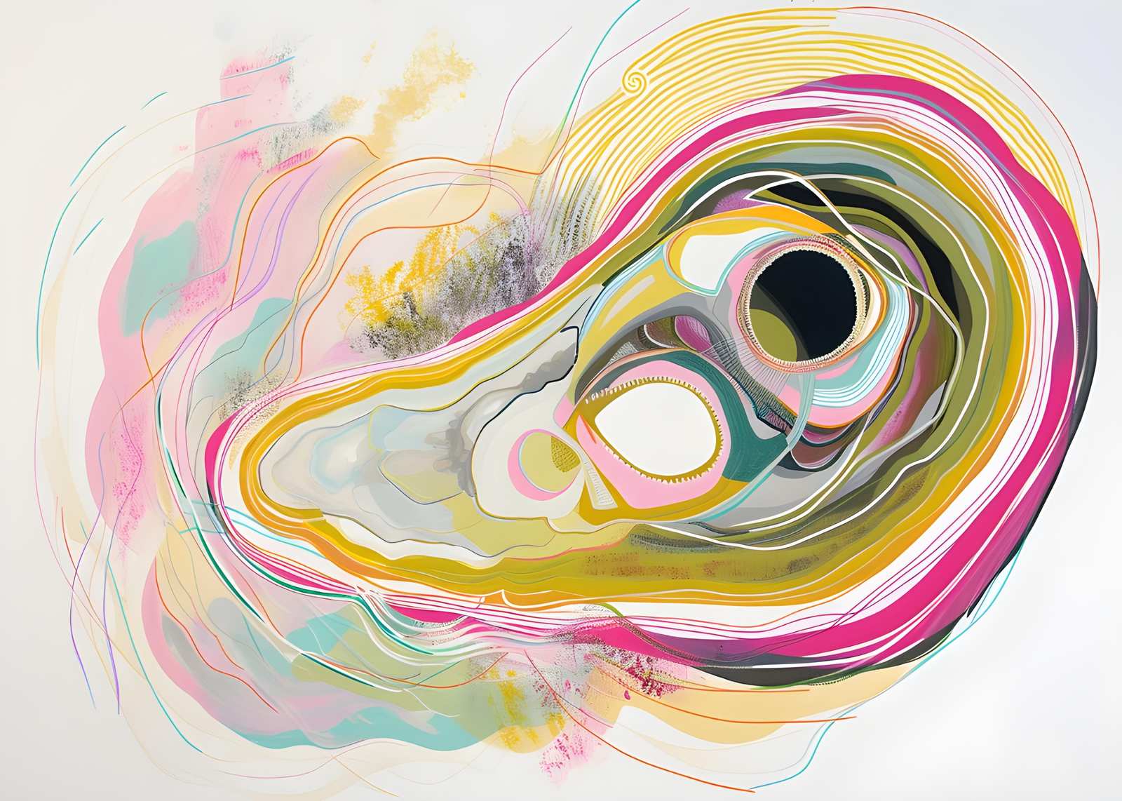Abstract Organic Flow Wall Art