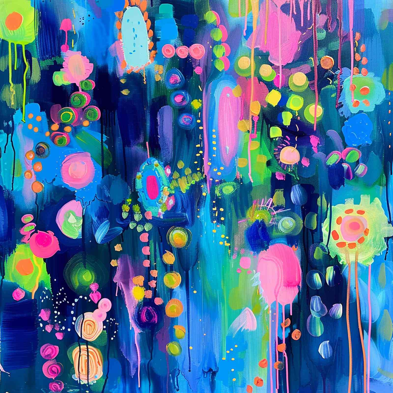 Vibrant Abstract Circles Wall Art